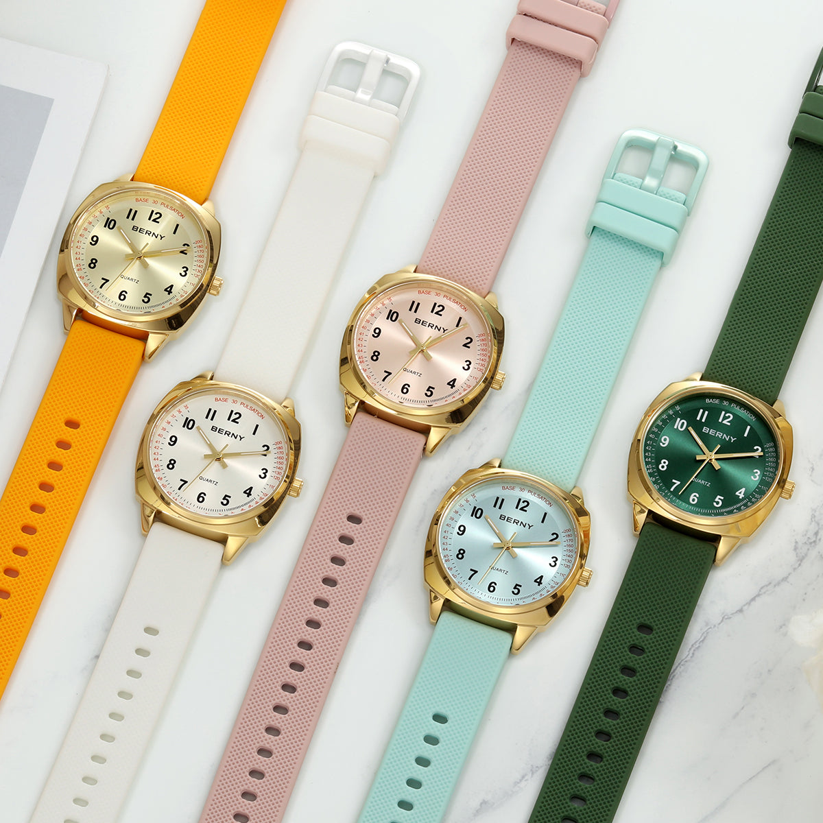 BERNY Watches with Silicone Straps