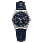 2190L-C with blue dial and blue leather strap