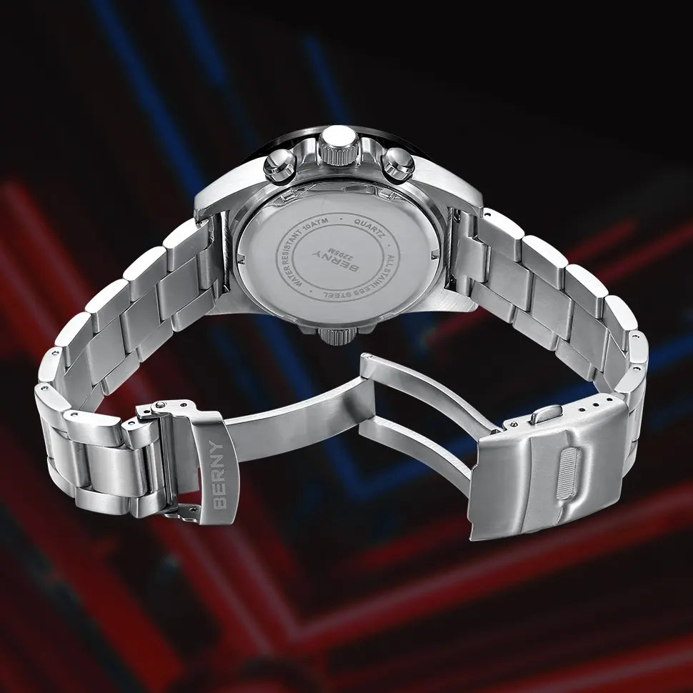 stainless steel case and strap