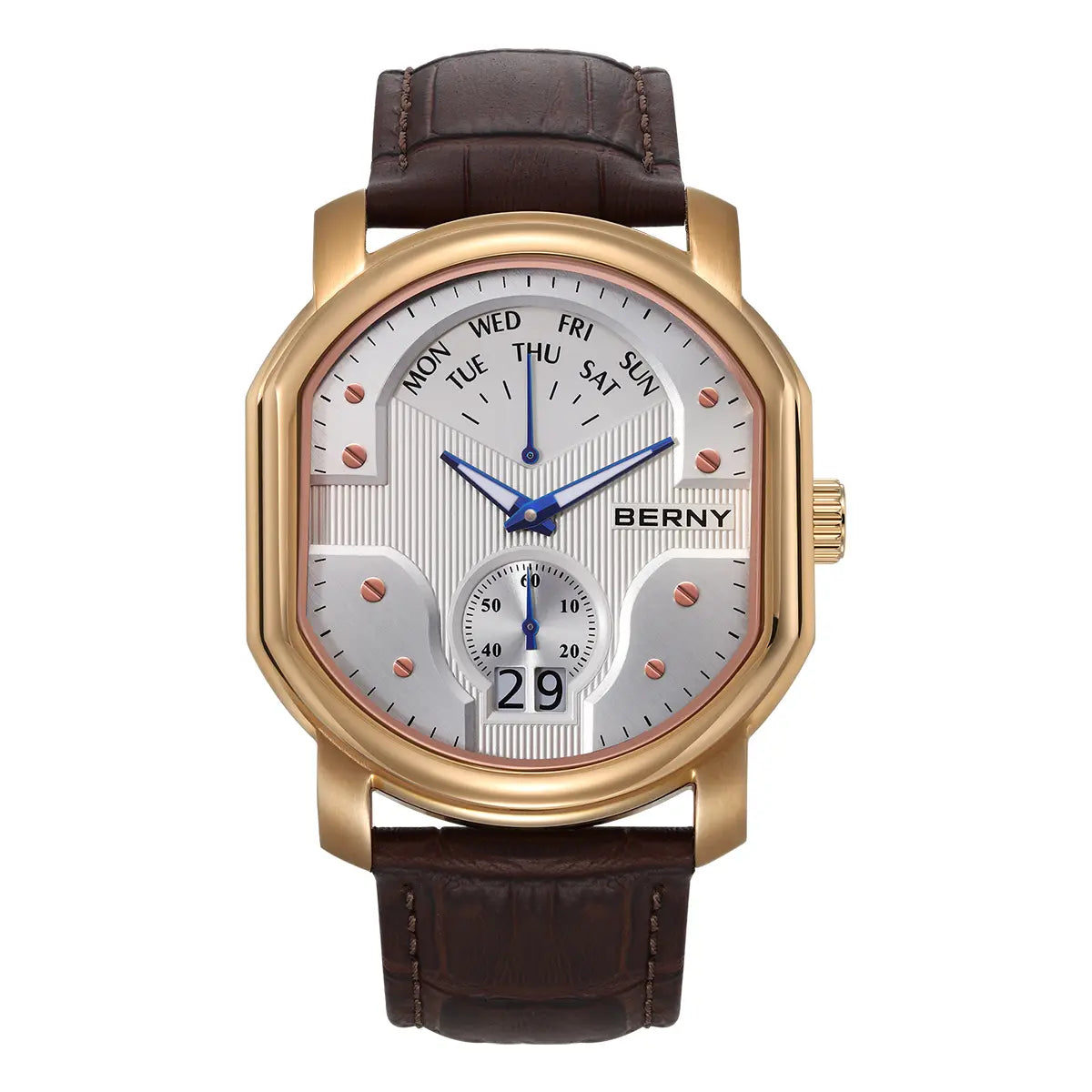 BERNY-Men Quartz Tonneau Classic Watch-2707M