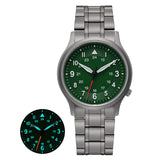 BERNY-Men Quartz Titanium Field Watch-T2596MS