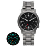 BERNY-Men Quartz Titanium Field Watch-T2596MS