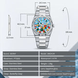 BERNY-Men Automatic Dress Watch- Interchangeable Bezel- AM241M