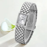 BERNY-Women Quartz Square Silver Watch-2066L