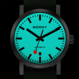 BERNY-Men Automatic Full-Lume Railroad Watch V4-AM158M