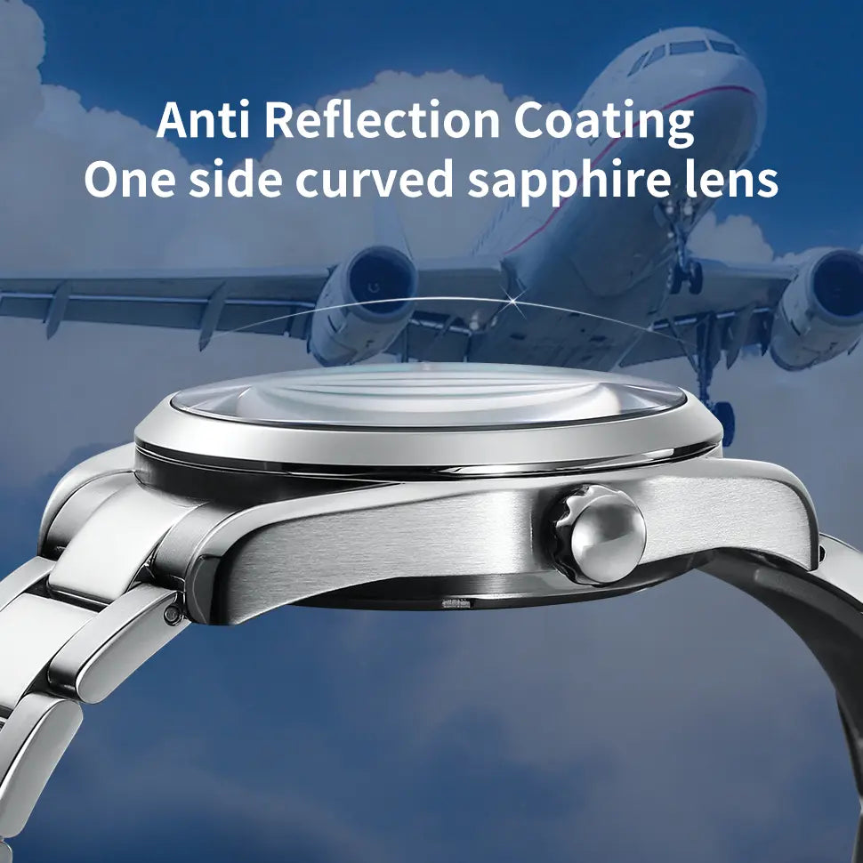 anti reflection coating one side curved sapphire glass