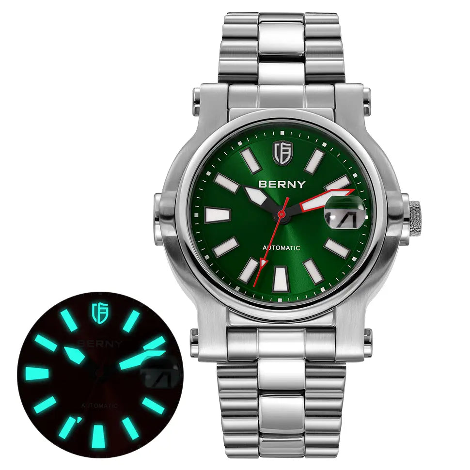 AM135M-GRN with green sunburst dial