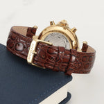 comfortable genuine leather strap with pin buckle 