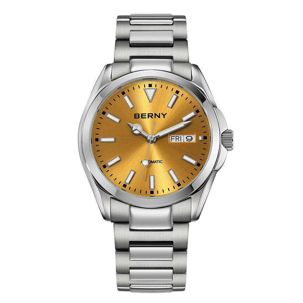 BERNY-Men Automatic Dress Watch-AM023M-YE