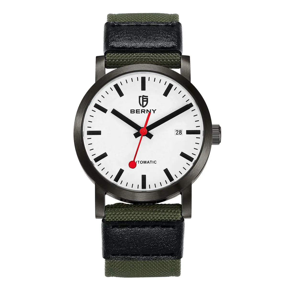 BERNY-Men Automatic Railroad Watch V2-AM138M