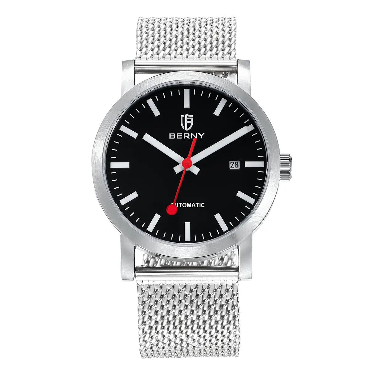 BERNY-Men Automatic Railroad Watch V2-AM138M