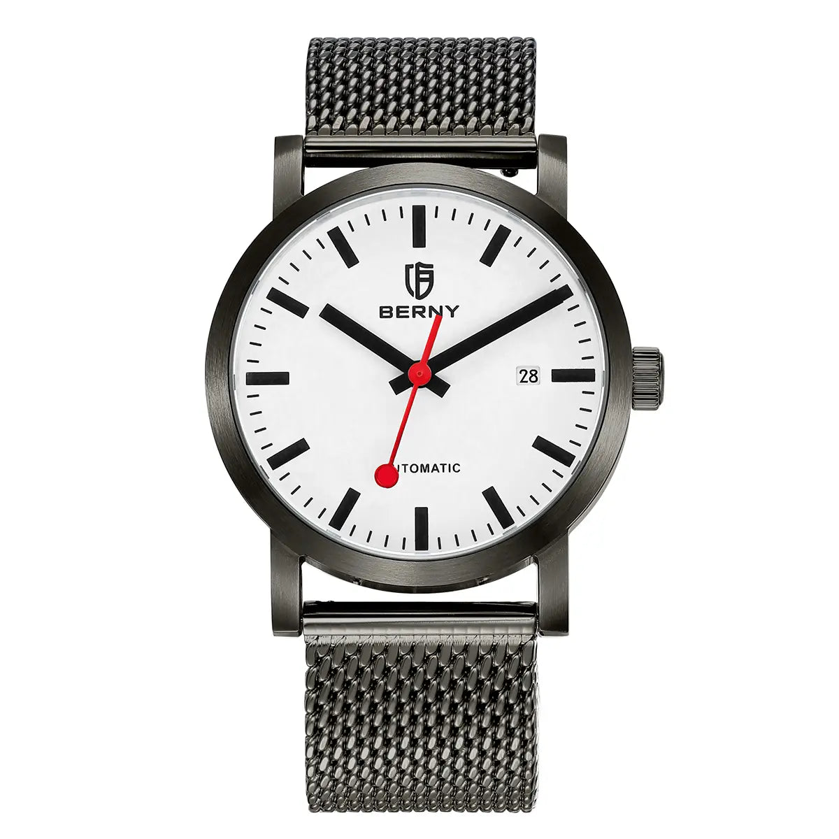 BERNY-Men Automatic Railroad Watch V2-AM138M