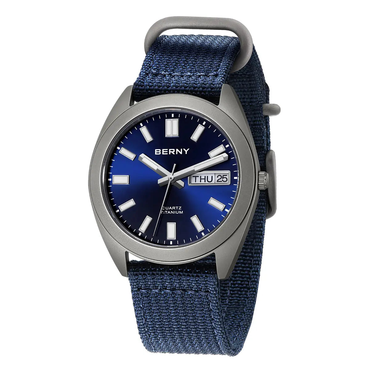 BERNY-Men Quartz Titanium Dress Watch-T2567M