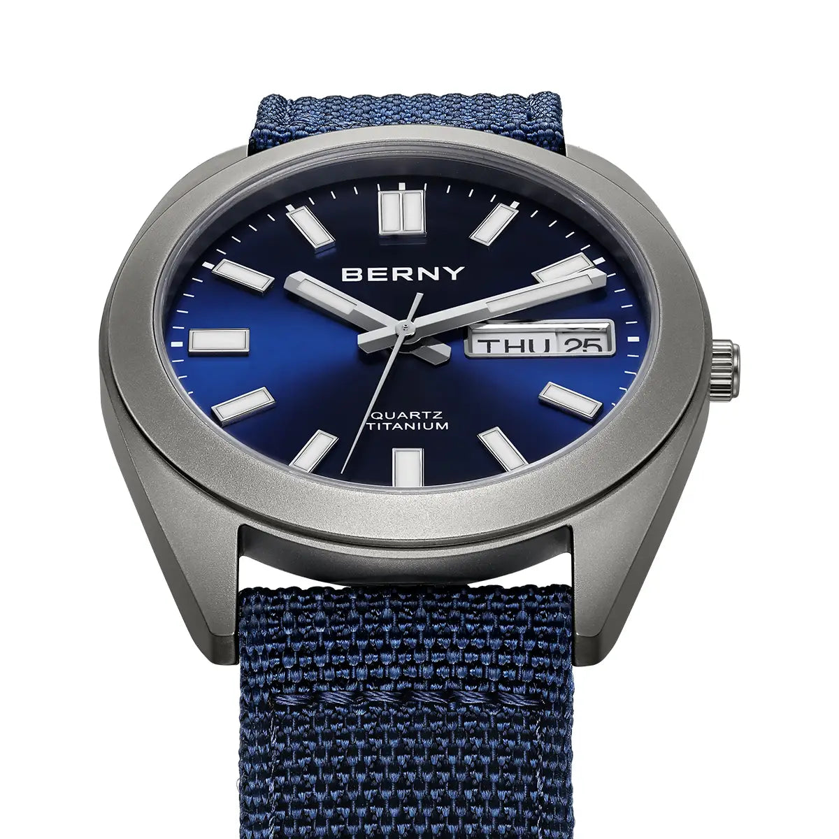 BERNY-Men Quartz Titanium Dress Watch-T2567M