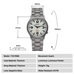 BERNY-Men Quartz Titanium Field Watch V2-T2576MS