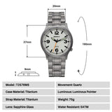 BERNY-Men Quartz Titanium Field Watch V2-T2576MS